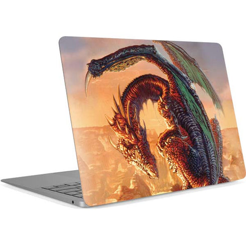 Bravery Misplaced Dragon and Knight by Ed Beard Jr Apple MacBook Air Skin