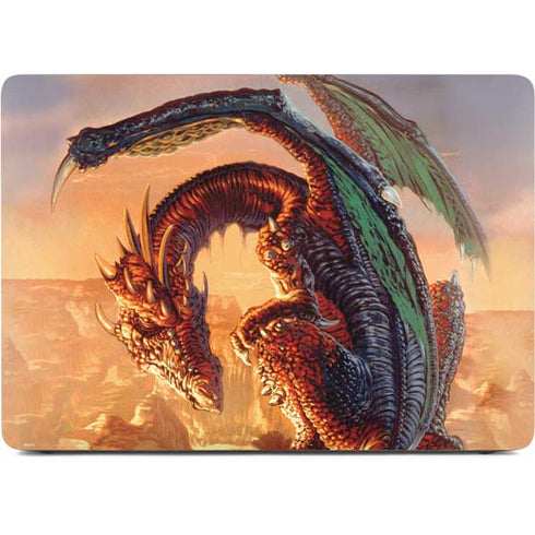 Bravery Misplaced Dragon and Knight by Ed Beard Jr Apple MacBook Air Skin