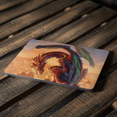 Bravery Misplaced Dragon and Knight by Ed Beard Jr Apple MacBook Air Skin