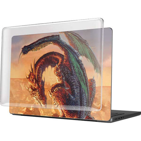 Bravery Misplaced Dragon and Knight by Ed Beard Jr MacBook Pro 14in (2021-24) Case plus Skin