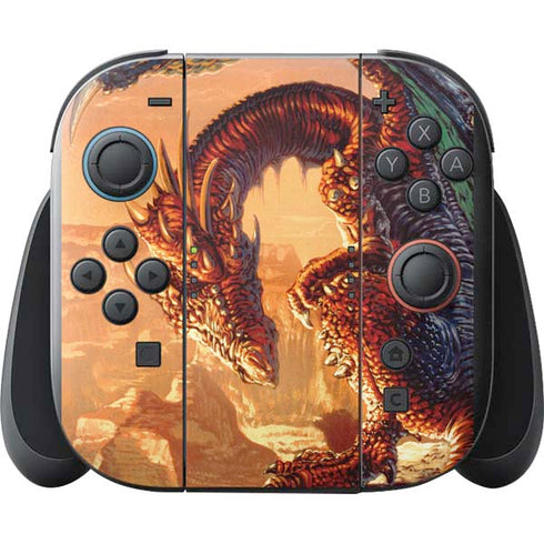 Bravery Misplaced Dragon and Knight by Ed Beard Jr Nintendo Switch 2 (2025) with Joy-Con Skin