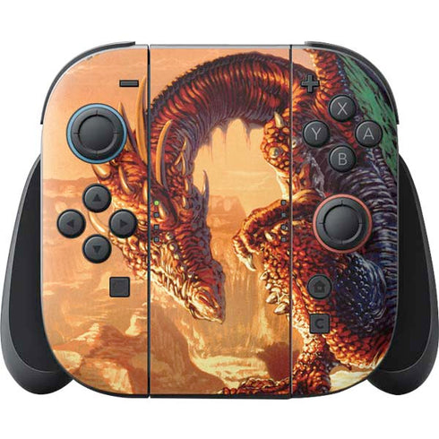 Bravery Misplaced Dragon and Knight by Ed Beard Jr Nintendo Skins