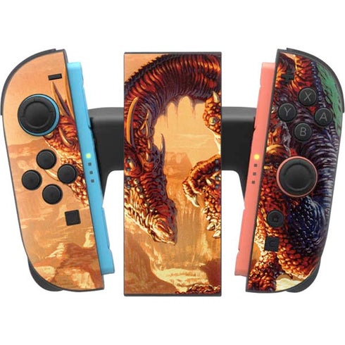 Bravery Misplaced Dragon and Knight by Ed Beard Jr Nintendo Switch 2 (2025) Joy-Con Controller Skin