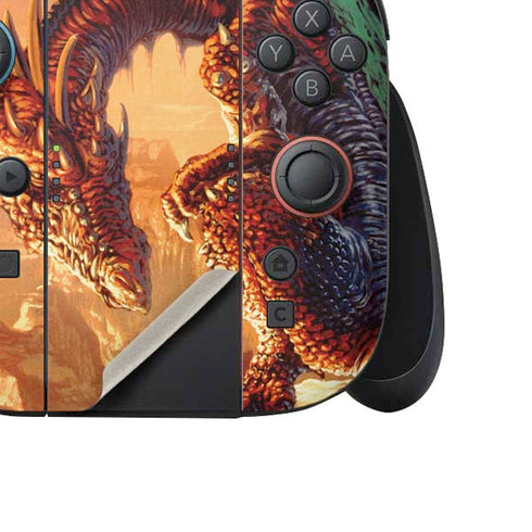 Bravery Misplaced Dragon and Knight by Ed Beard Jr Nintendo Switch 2 (2025) Joy-Con Controller Skin