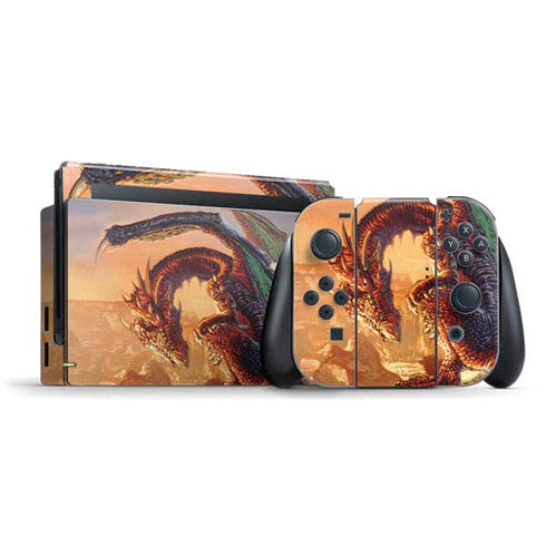 Bravery Misplaced Dragon and Knight by Ed Beard Jr Nintendo Skins