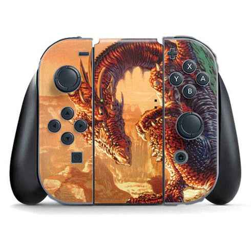 Bravery Misplaced Dragon and Knight by Ed Beard Jr Nintendo Skins