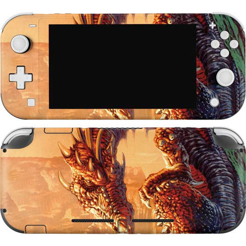 Bravery Misplaced Dragon and Knight by Ed Beard Jr Nintendo Skins