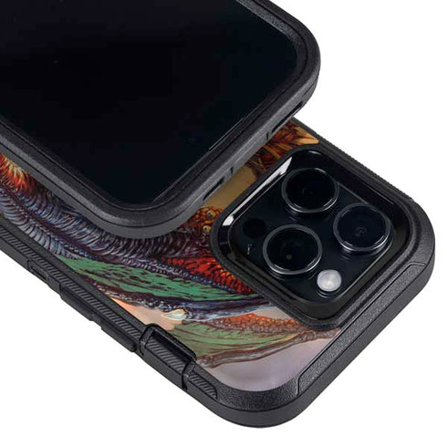 Bravery Misplaced Dragon and Knight by Ed Beard Jr Otterbox Defender iPhone Skin