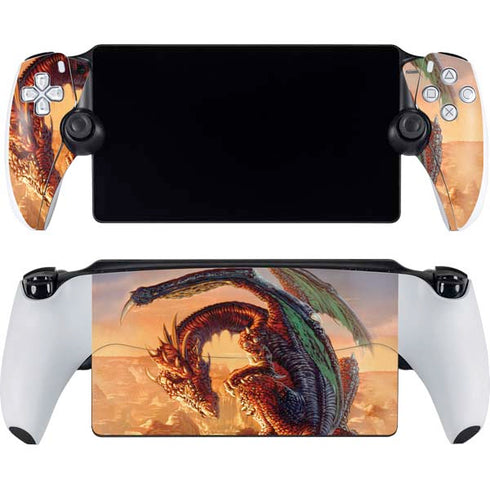Bravery Misplaced Dragon and Knight by Ed Beard Jr PlayStation PS5 Skins