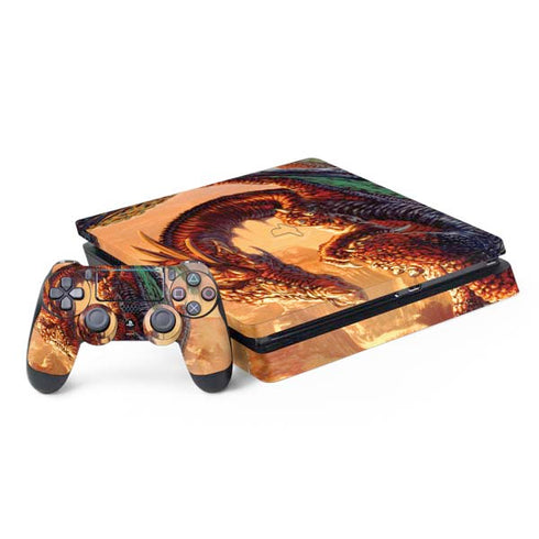 Bravery Misplaced Dragon and Knight by Ed Beard Jr PlayStation PS4 Skins