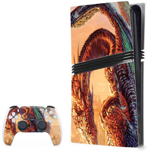 Bravery Misplaced Dragon and Knight by Ed Beard Jr PlayStation PS5 Skins