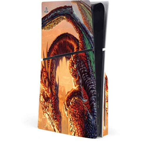 Bravery Misplaced Dragon and Knight by Ed Beard Jr PlayStation PS5 Skins