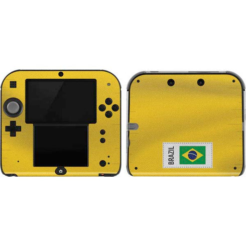 Brazil Soccer Flag Nintendo Skins
