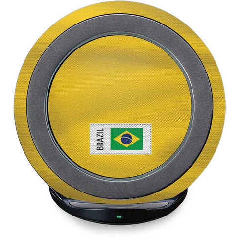 Brazil Soccer Flag Fast Charge Wireless Charging Stand Skin