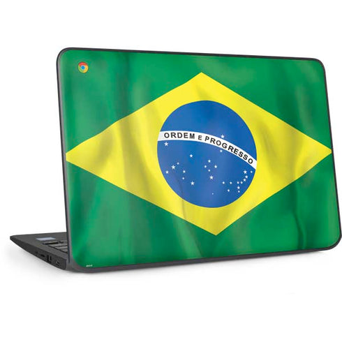 Brazil Flag HP Chromebook Skin