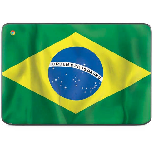 Brazil Flag HP Chromebook Skin