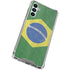 Brazil Flag Distressed Gabb Phone 4 Clear Case