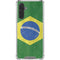 Brazil Flag Distressed Galaxy A17 Clear Case