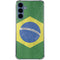 Brazil Flag Distressed Galaxy A35 5G Clear Case