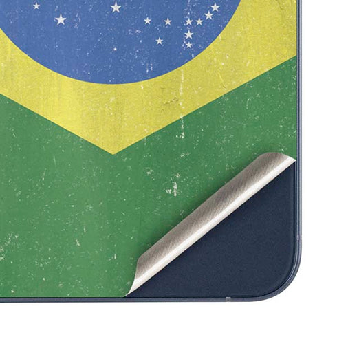 Brazil Flag Distressed Galaxy A35 5G Skin