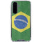 Brazil Flag Distressed Galaxy A36 5G Clear Case