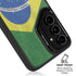 Brazil Flag Distressed Galaxy S24 FE Kickstand Case