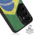 Brazil Flag Distressed Galaxy S25 Kickstand Case