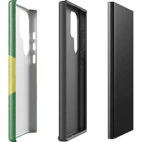 Brazil Flag Distressed Galaxy S25 Ultra Impact Case