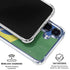 Brazil Flag Distressed Galaxy S25 Plus Clear Case