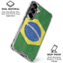 Brazil Flag Distressed Galaxy S26 Clear Case