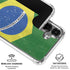 Brazil Flag Distressed Galaxy S26 Plus Clear Case