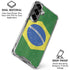 Brazil Flag Distressed Galaxy S26 Plus Clear Case