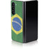 Brazil Flag Distressed Galaxy Z Fold5 5G Skin