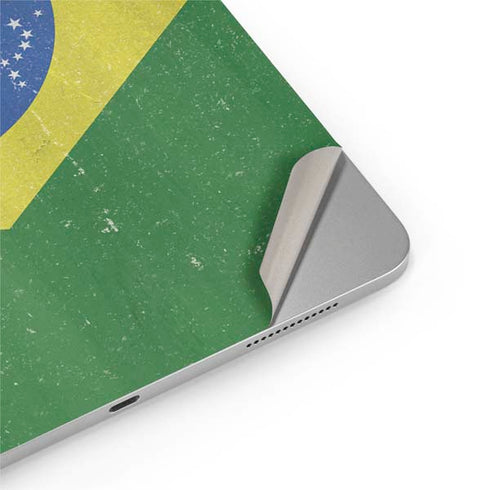 Brazil Flag Distressed iPad Pro 13in M4 (2024) Skin