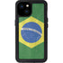 Brazil Flag Distressed iPhone 15 Plus Waterproof Case
