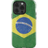 Brazil Flag Distressed iPhone 15 Pro Impact Case