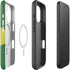 Brazil Flag Distressed iPhone 16 Magsafe Impact Case