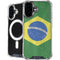 Brazil Flag Distressed iPhone 16 Plus MagSafe Case