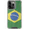 Brazil Flag Distressed iPhone 16 Pro Clear Case
