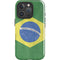 Brazil Flag Distressed iPhone 16 Pro Impact Case