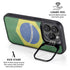 Brazil Flag Distressed iPhone 16 Pro Kickstand Case