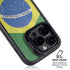 Brazil Flag Distressed iPhone 16 Pro Kickstand Case