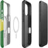 Brazil Flag Distressed iPhone 16 Pro Magsafe Impact Case