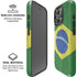 Brazil Flag Distressed iPhone 16 Pro Max Magsafe Impact Case