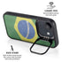 Brazil Flag Distressed iPhone 16e Kickstand Case