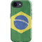 Brazil Flag Distressed iPhone 16e Impact Case