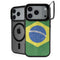 Brazil Flag Distressed iPhone 18 Pro Kickstand Case