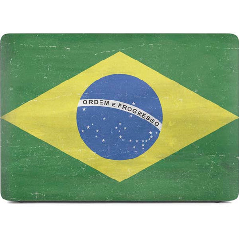 Brazil Flag Distressed Apple MacBook Air Skin