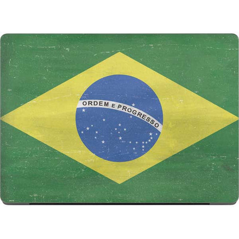 Brazil Flag Distressed Apple MacBook Pro 14-inch Skin