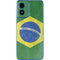 Brazil Flag Distressed Moto G Play 4G (2024) Skin